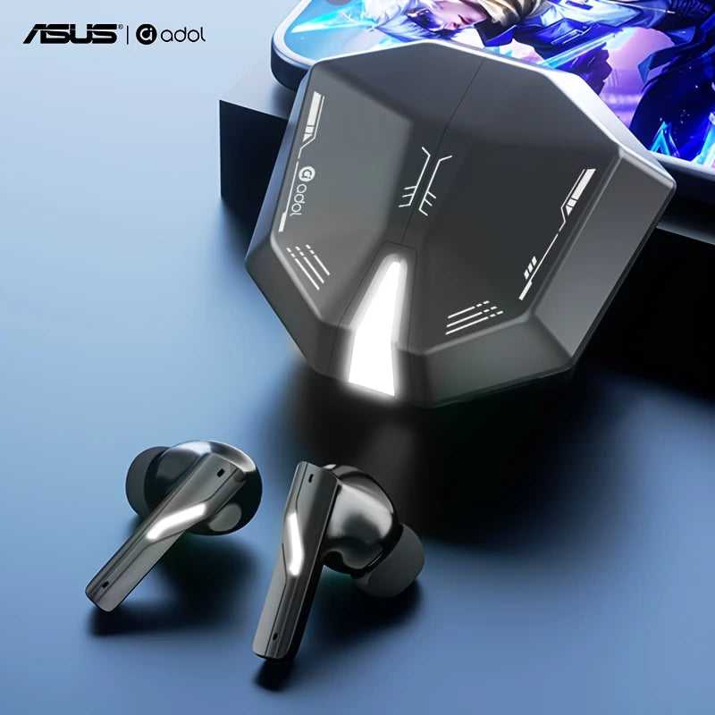 Auriculares Gamer ASUS Adol R27 – Diseño Deportivo, Cancelación de Ruido y Estuche LED