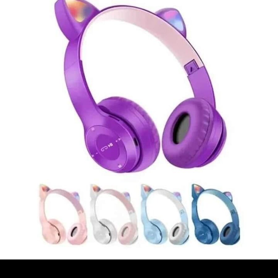 Auriculares BT Orejas de Gato C/Luces - Tikistore 